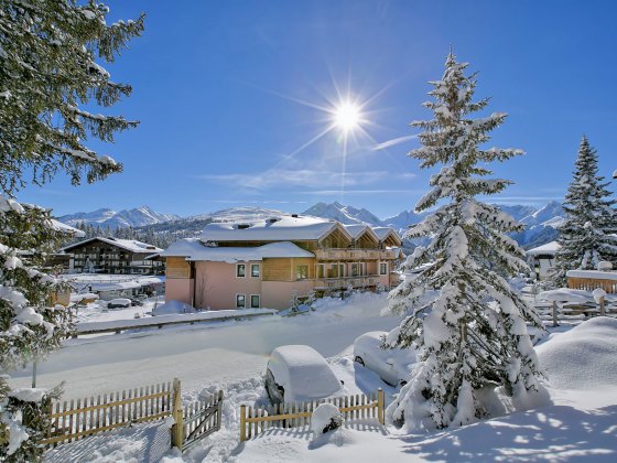 hotel casetllo winter aussen